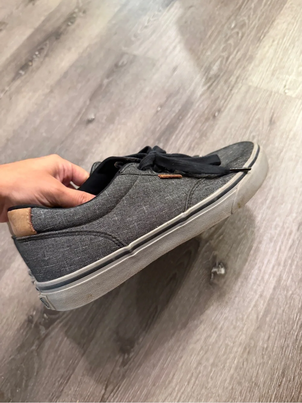 Vans Men’s Low-Top Sneakers in Charcoal